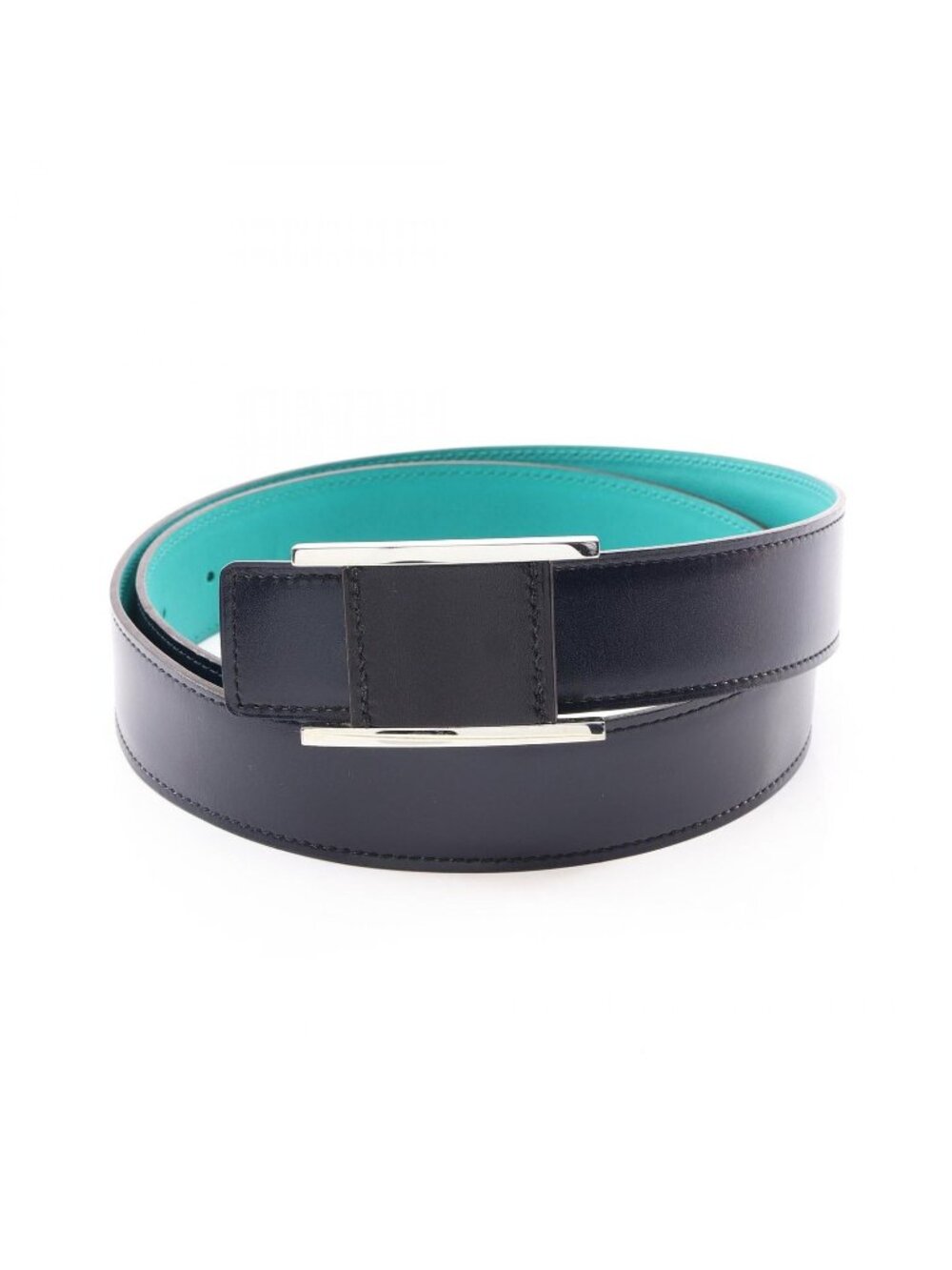 Hermes Belt Reversible Black Green Calfskin